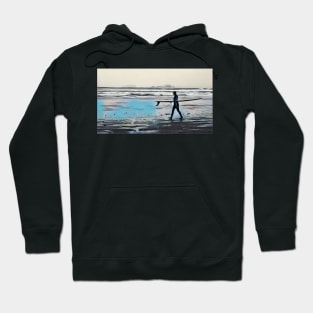 Blue abstract surf Hoodie